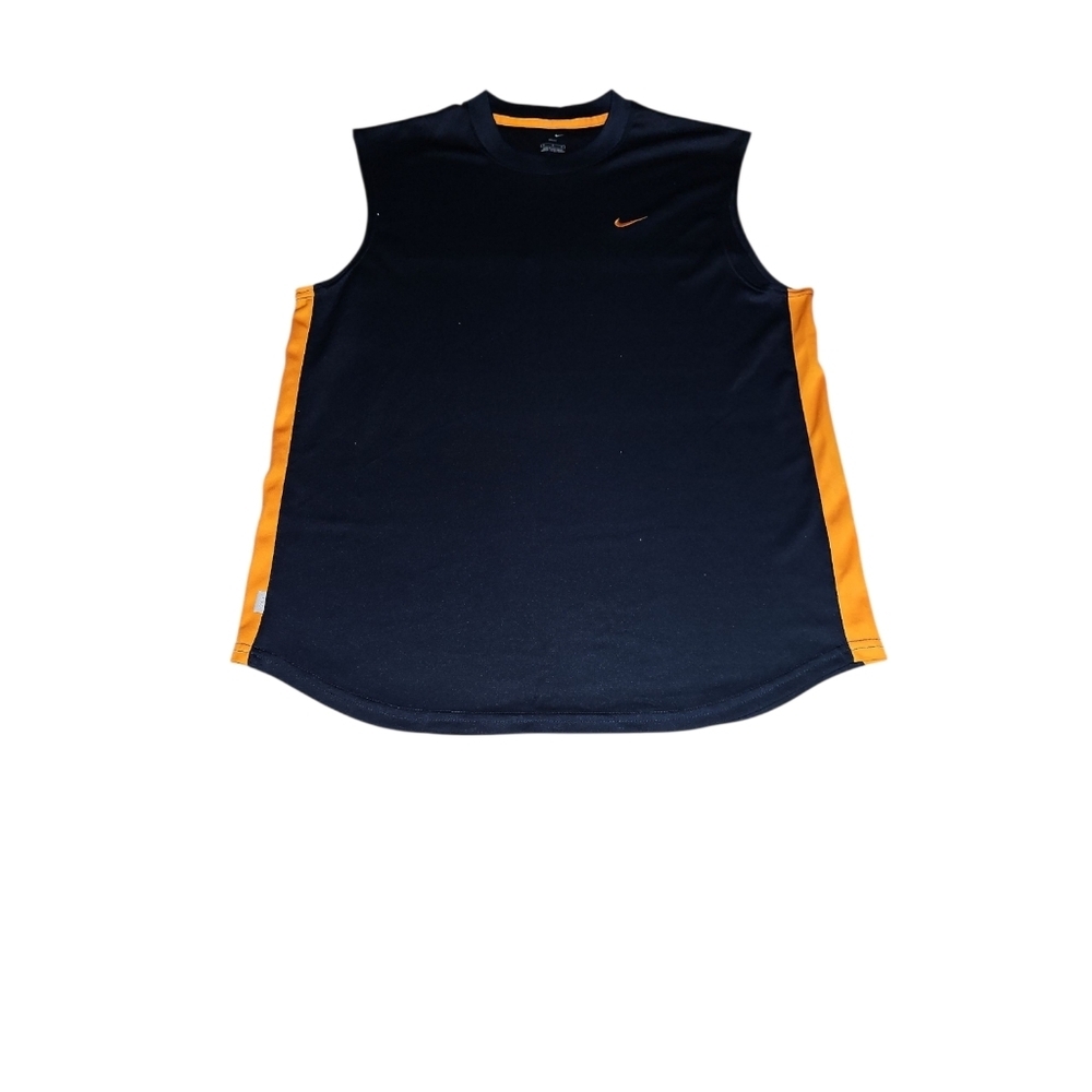 Nike Dri-Fit Blue & Orange Tank‎ Top Men's Medium